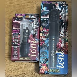 NIB Set of 2 Ioni Metallic Lipstick and Eyeshadow Set